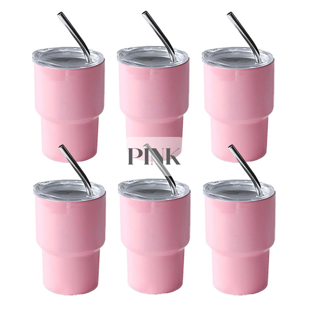 4-24PCS Mini Tumbler with Straw 3oz Wedding Favors Graduation Gifts Double Wall Stainless Steel Cup Sublimation Tumbler for DIY