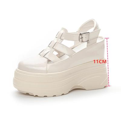 Platform Roman Sandals Women High Heel Sandals Women Internal Increased Closed Toe Sandals Women