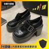 Small man increases height 10cm small leather shoes women's 2025 new platform fashion loafers Mary Jane muffin single shoes