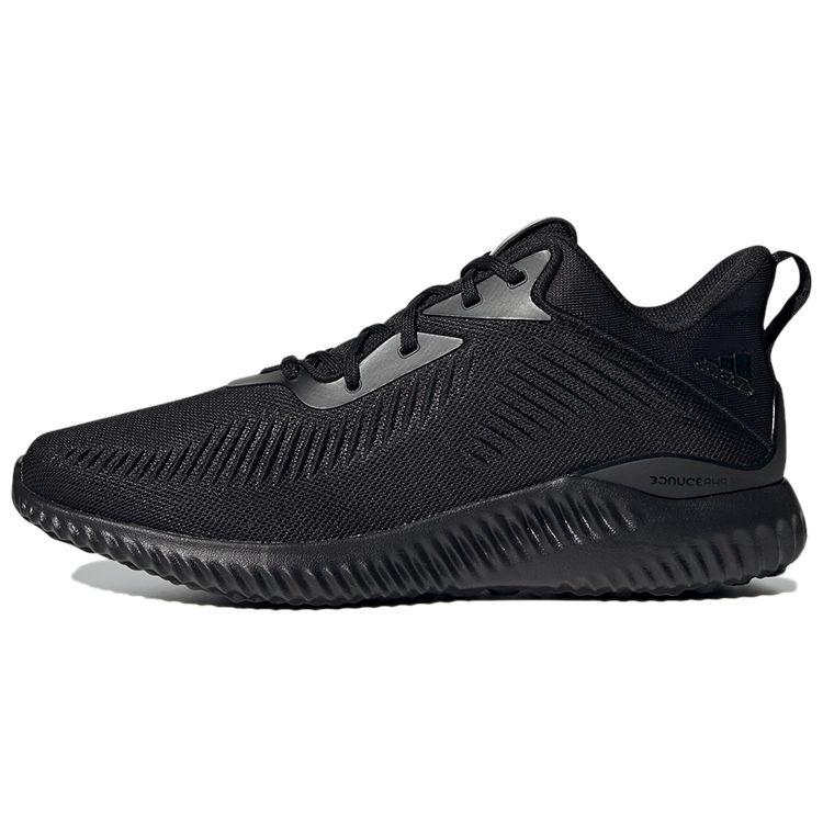 Adidas Alphabounce Daily Versatile Fabric Shock Absorption Non-Slip Durable Breathable Low-Top Running Shoes Unisex Running Shoes Black GY5403