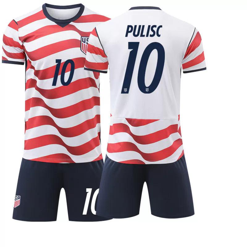 2026 World Cup USA home jersey, number 10 Pulisic 8, McKennie football jersey set exclusively for cross-border use 16