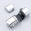 Round Pipe Shower Head Holder Rotatable Replacement Bathroom Slide Bar Shelf Adjustable Riser Rail Bracket