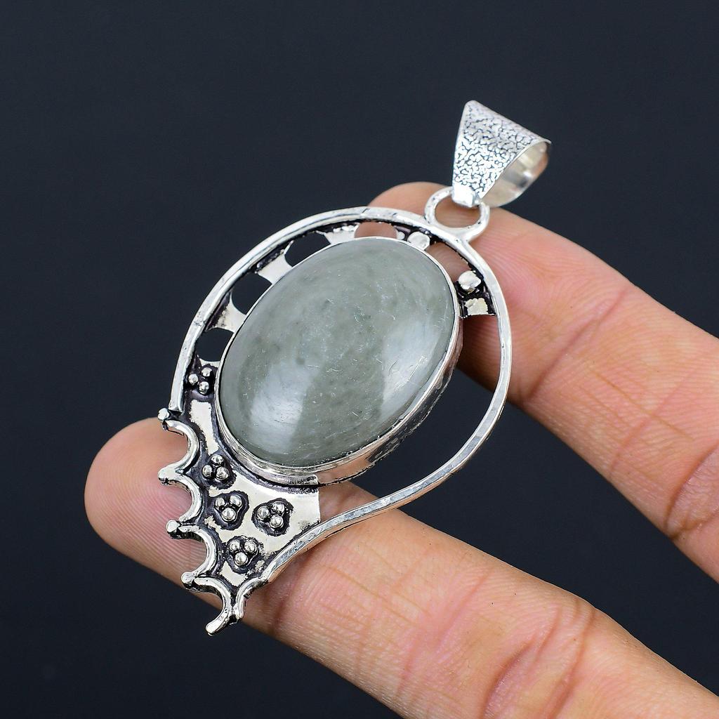 Womens Day Deal 925 Sterling Silver Polychrome Jasper Gemstone Pendant Jewelry