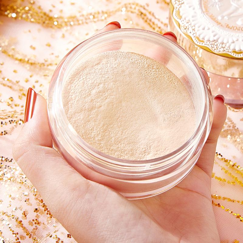 HOJO Angelic Glow Fixierpuder: Natürlich Matt, Wasserdicht, Schweißfest, Lang anhaltendes loses Puder