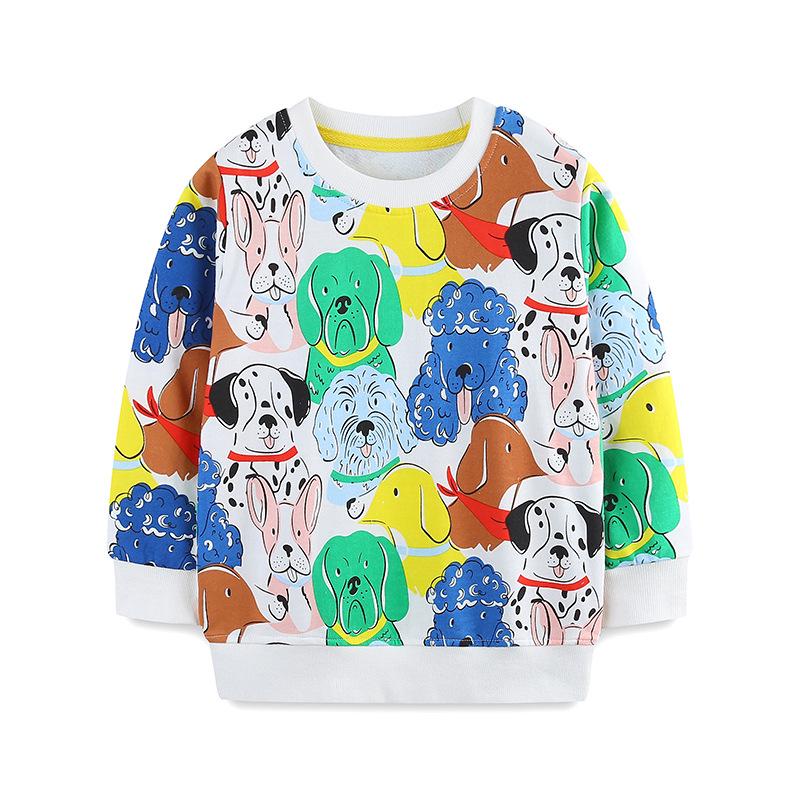 

Autumn Boys Cartoon Hoodie - European Style, Long Sleeve Sportswear 110cm