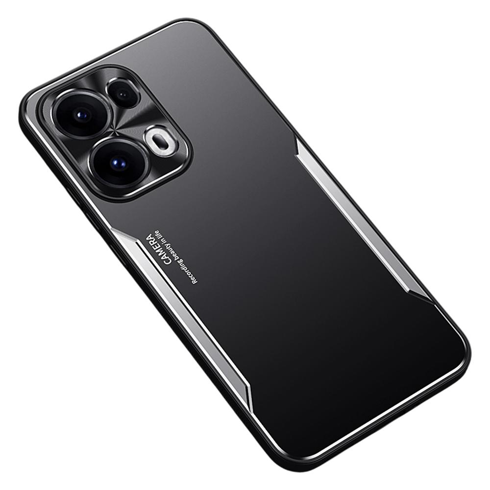 

Для Oppo Reno13 5G (Глобальний) Чохол Алюмінієвий сплав+ТПУ Протиударний чохол для телефону Silver