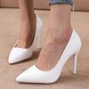 Fashion Red High Heels for Women's Sexy Fine Heel Pumps Fashion Party Plus Size 43 Pointed Toe Wed Shoes Patent Leather Dress High Heels