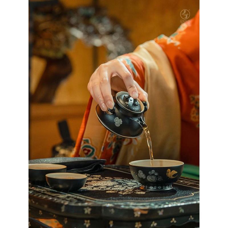 Edenus Tang Dynasty Tea Feast Ceramic Quick-Brew Tea Set