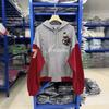 Mens Oversized Distressed Graphic Hooded Zip-Up Sweatshirt Streetwear Casual Wear