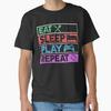 Eat Sleep Play Repeat Classic Tshirt Made In Usaaus Tshirt S2xl