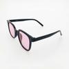KOLEAT WOMEN Layered Horn-Rimmed Pink Tint Square Round UV Protection Sunglasses [SQRTP]