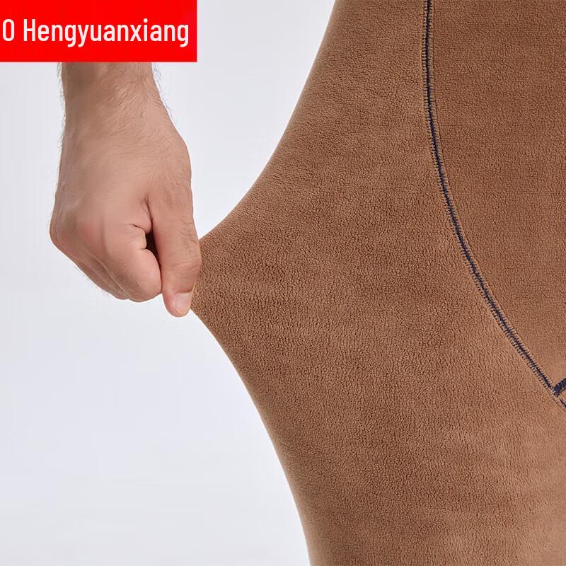 Hengyuanxiang Men's Fleece-Lined Thermal Pants