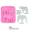 3D Jungle Animals Giraffe/Lion/Elephant Silicone Mold Fondant Chocolate Mould Cake Decorating Tools DIY Clay Bakeware Model