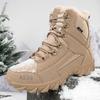 Men's Fleece-Lined Outdoor Hiking Snow Boots