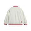 Li-Ning Contrast Trim Stripe Letter Logo Fleece-Lined Jacket Unisex Jacket Cream AFDSD31-1