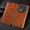Crocodile Genuine Leather Flip Case for Redmi Note 7 8 8T 9 10 11 12 13 14 15 Pro + Plus Max Phone Wallet Cover Cases