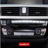 Center Console Air Conditioning Buttons Sequins Decoration Decals Stickers Chrome ABS 21Pcs For BMW F30 F32 F34