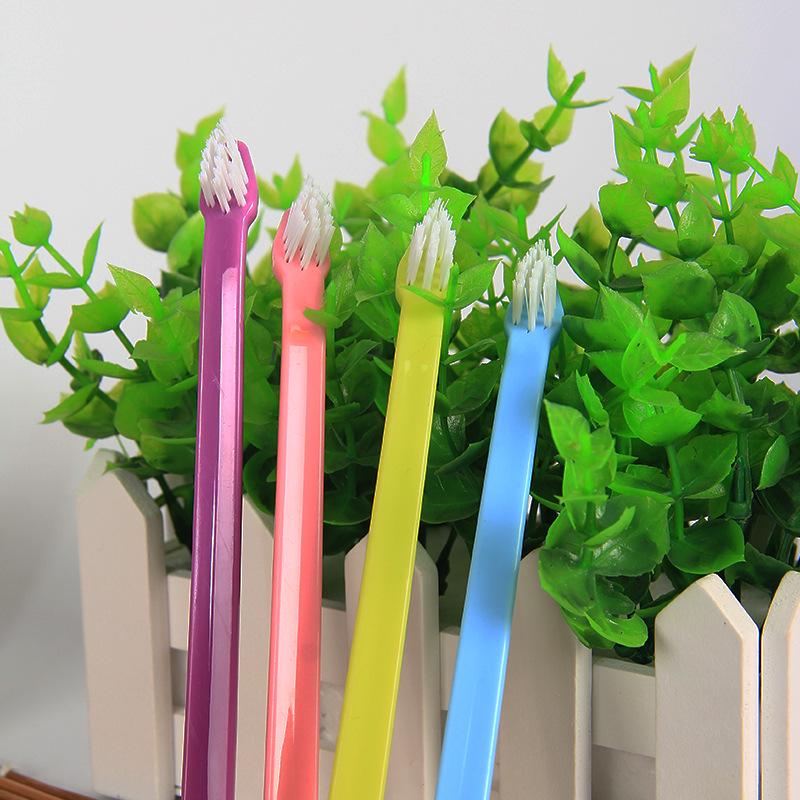 Pet Toothbrush: Single Head for Cats and Dogs, Antibacterial Oral Cleaning Supplies