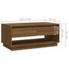 Coffee Tables Coffee Table Brown Oak 102.5X55x44 Cm Engineered Wood