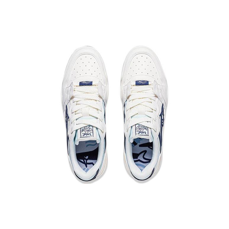 Li Ning Yuebai Ocean Cushioning Lightweight Cushioning Lightweight Low top Skateboard Shoes Men's White AGCS251-16