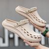Summer Men Slippers Waterproof Outdoor Clogs Flat Sandals Beach Slippers Soft Flip Flops Platform Comfortable Casual Shoes 40-45