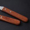 HANYANG New Wooden Handle Tableware Household Items 304 Stainless Steel Small Soup Spoon Steak Fork Dessert Spoon Tableware