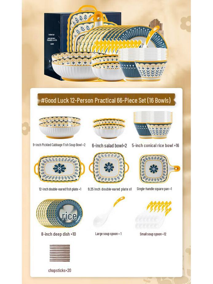 Mod Lanka Japanese 16-Piece Ceramic Dinnerware Set