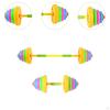 Kids Toys Dumbbell and Barbell Adjustable Weight Gym Fitness Strength Training Sensory