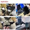 Universeller 17mm Kugelkopfwagen-Handyhalter Verlängerungsadapterhalter Modifikationszubehör zum Verbinden von 2 Mobiltelefonen