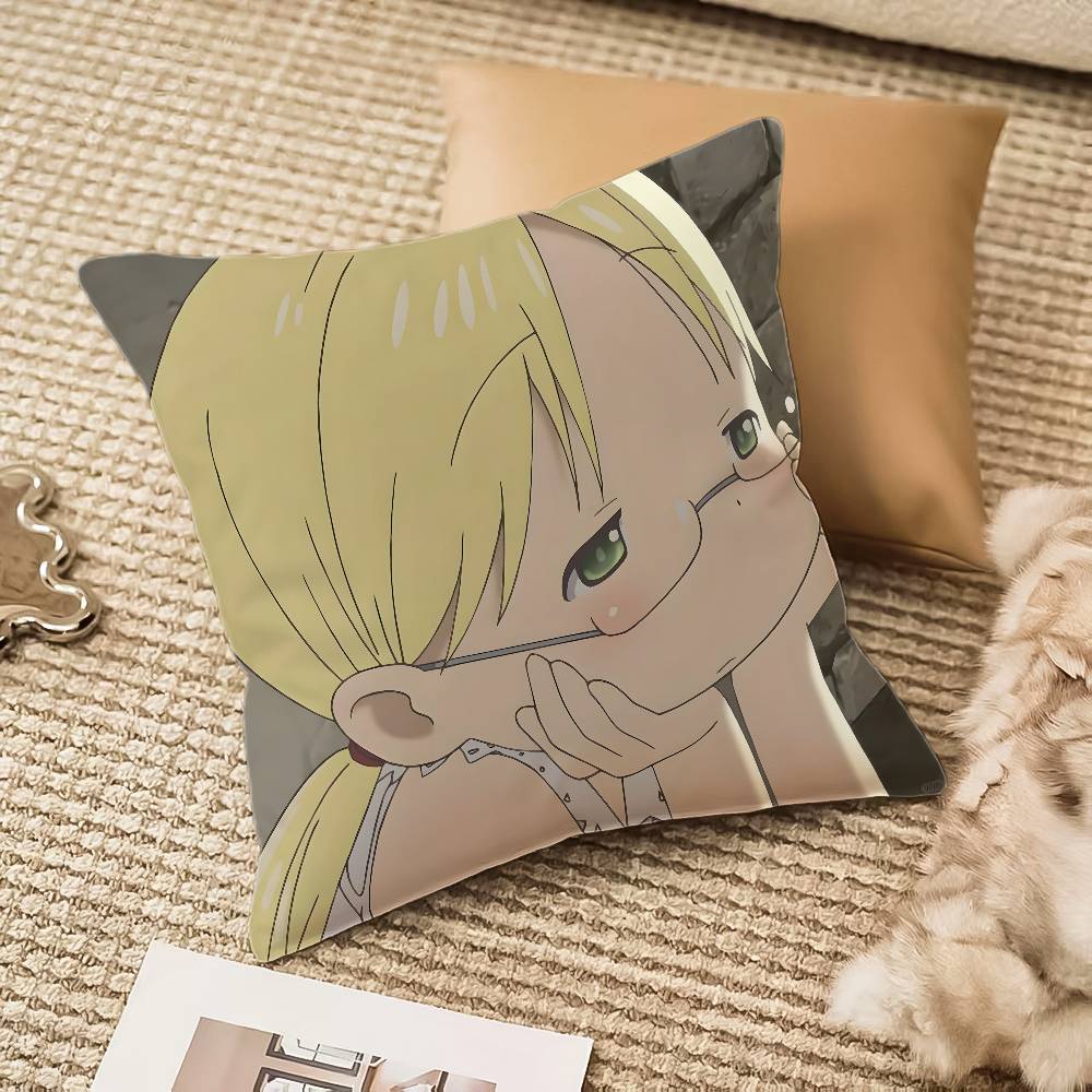Nanachi Riko From Made In Abyss Pillow Case Anti-dustmite Invisible Zipper Sofa Bed