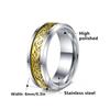 8mm Men's Stainless Steel Celtic Dragon Black Wedding Ring Set