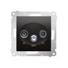 RTV-SAT Terminal/terminating Socket, RTV 1.0dB SAT 1.0dB Attenuator, Anthracite