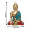 Meditierende Gautam Buddha Messingstatue/Idol für die Inneneinrichtung