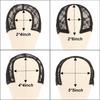 Black 2*4 2*6 4*4 5*5 13*4Inch Wig Making Cap Invisible Lace Edge Adjustable Lace Wig Cap With Drawstring With Silicone Wig Caps