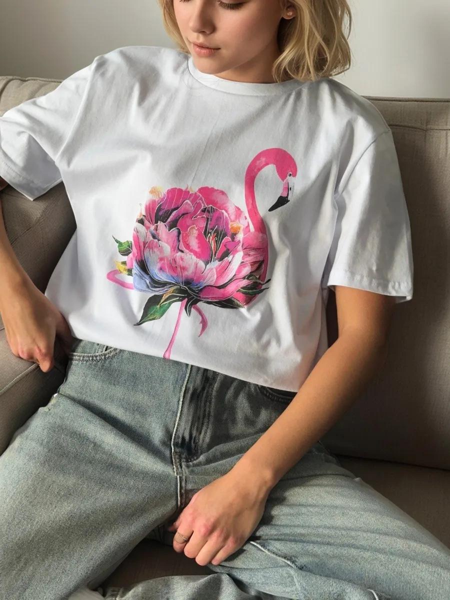Dressy printed T-shirt M
