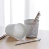 Creative Plastic Pen Holder Simple Solid Color Hollow Desktop Storage Tube Makeup Tube Stationery Tube