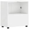 TULUM Bathroom Cabinet Set High Gloss White 60 X 34 X 63 Cm