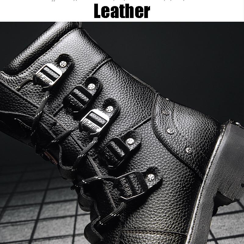 Ανδρικές μπότες μηχανοκίνητων οχημάτων μεγάλου μεγέθους Μπότες μοτοσικλέτας ψηλά