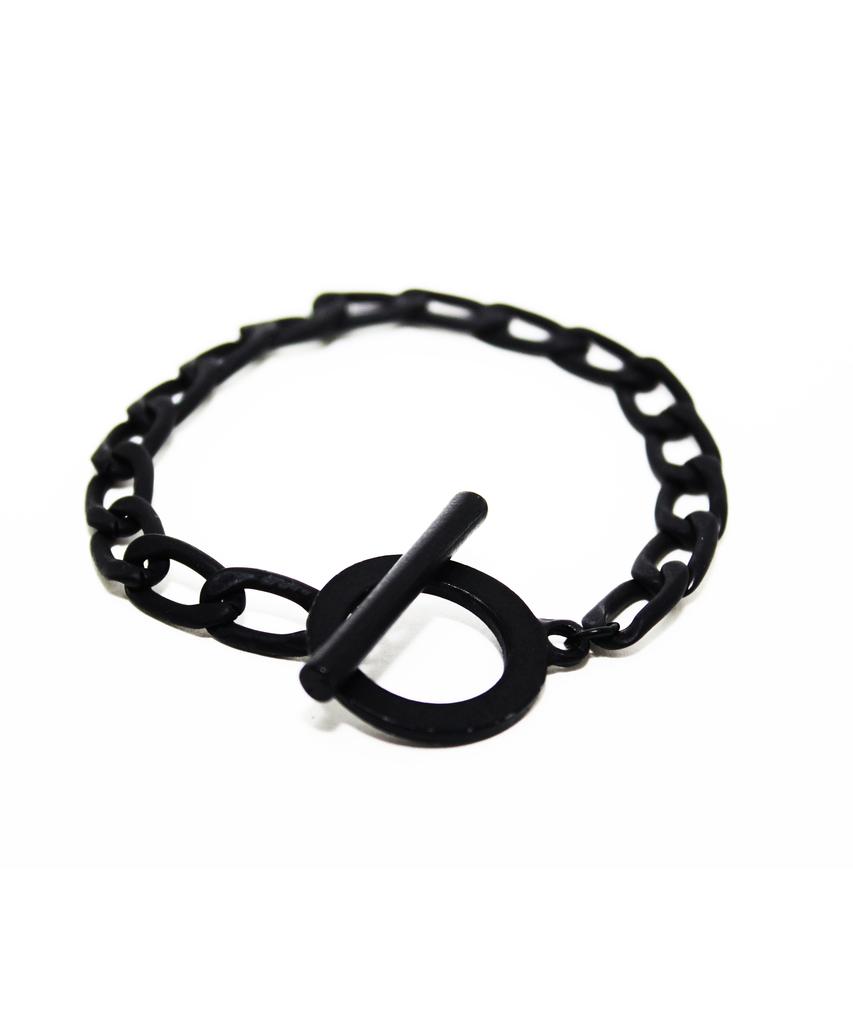 Rush Off The Ring Chain Bracelet (Black) / Ring Chain Black Bracelet