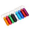 9pcs   Holder, Aluminium   Box Case   with Keychain, Water Proof Medicine Holder for Outdoor Storage