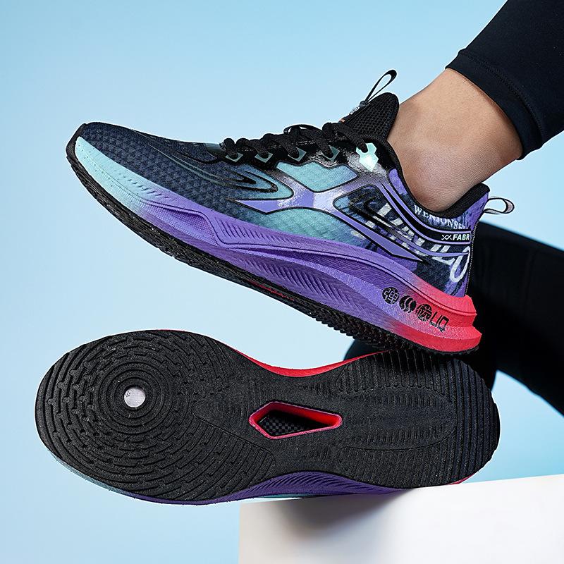 Lightweight wear-resistant sports shoes running shoes men's spring new mesh breathable cushioning soft-soled casual shoes jogging shoes