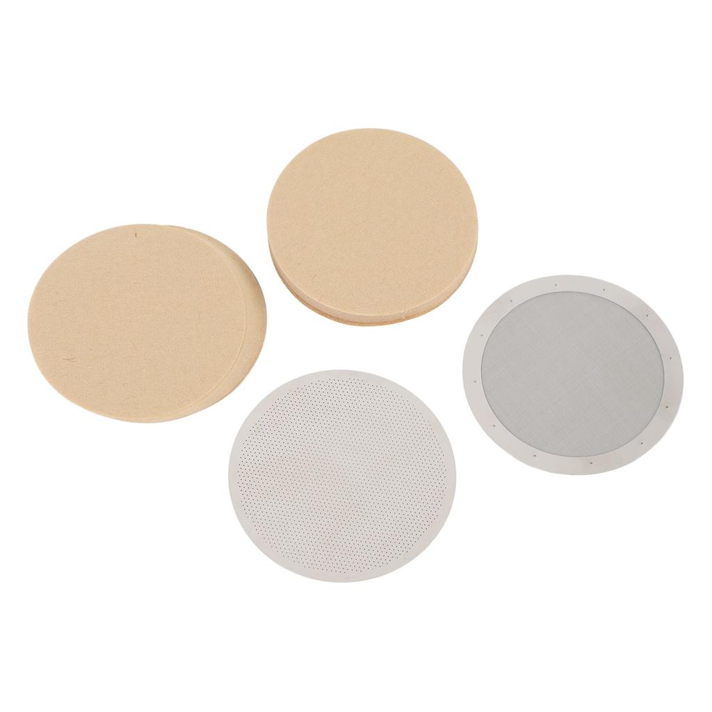 Disk Coffee Filter 2.4 Inch Stainless Steel Reusable French Press Coffee Maker Metal Filter Mesh for Replacement