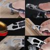 Ratchet Screwdriver Multifunctional Crowbar Mini EDC Multitool Allen Wrench Bottle Opener Portable Outdoor Bike Repair Tools