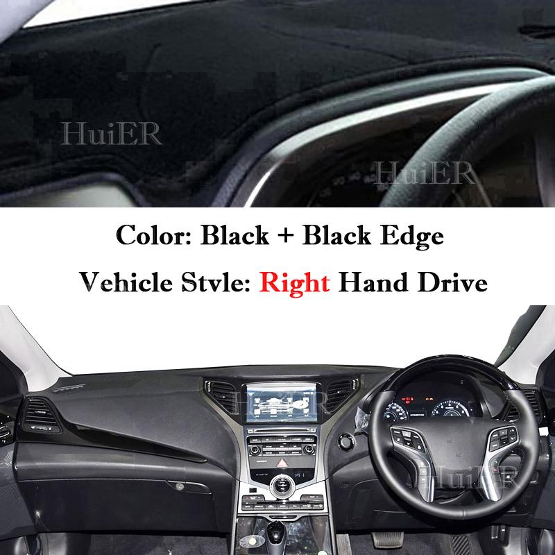 For Hyundai Azera HG 2011-2013 2014 2015 2017 Auto Dashboard Cover Dash Mat Board Pad Carpet Dashmat Anti-UV Mats Accessories