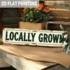1pc 2D Flat Wooden Farmhouse Wall Decor, Vintage Country Sign for Yard Door Bathroom Cafe Bar Home Decoration