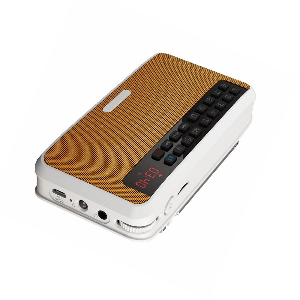 Portable 6W Stereo Bluetooth-compatible Speakers FM Radio Speaker TF Card USB Music Player
