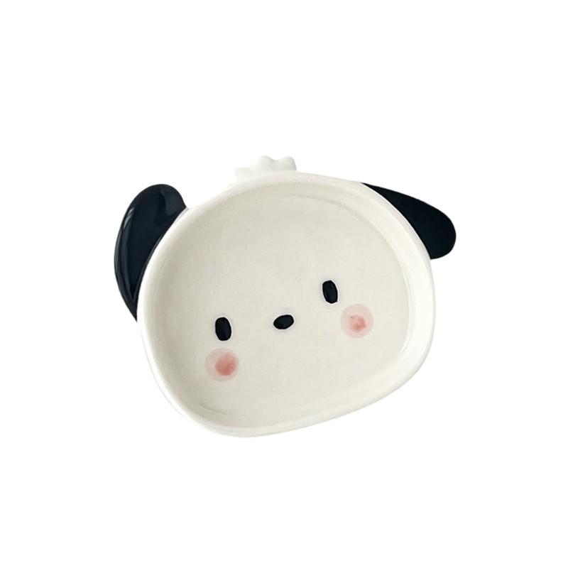 1 шт. Пластиковая тарелка для соусов с мультяшным животным, креативная тарелка для салата, закусок, приправ, кухонная посуда