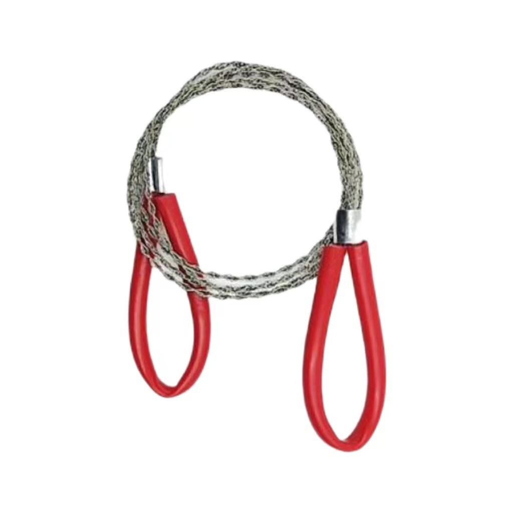 1Pc Hand-operated Wire Saw, 304 Stainless Steel, Outdoor Mountaineering Travel Camping Supplies, Survival Equipment, Saw