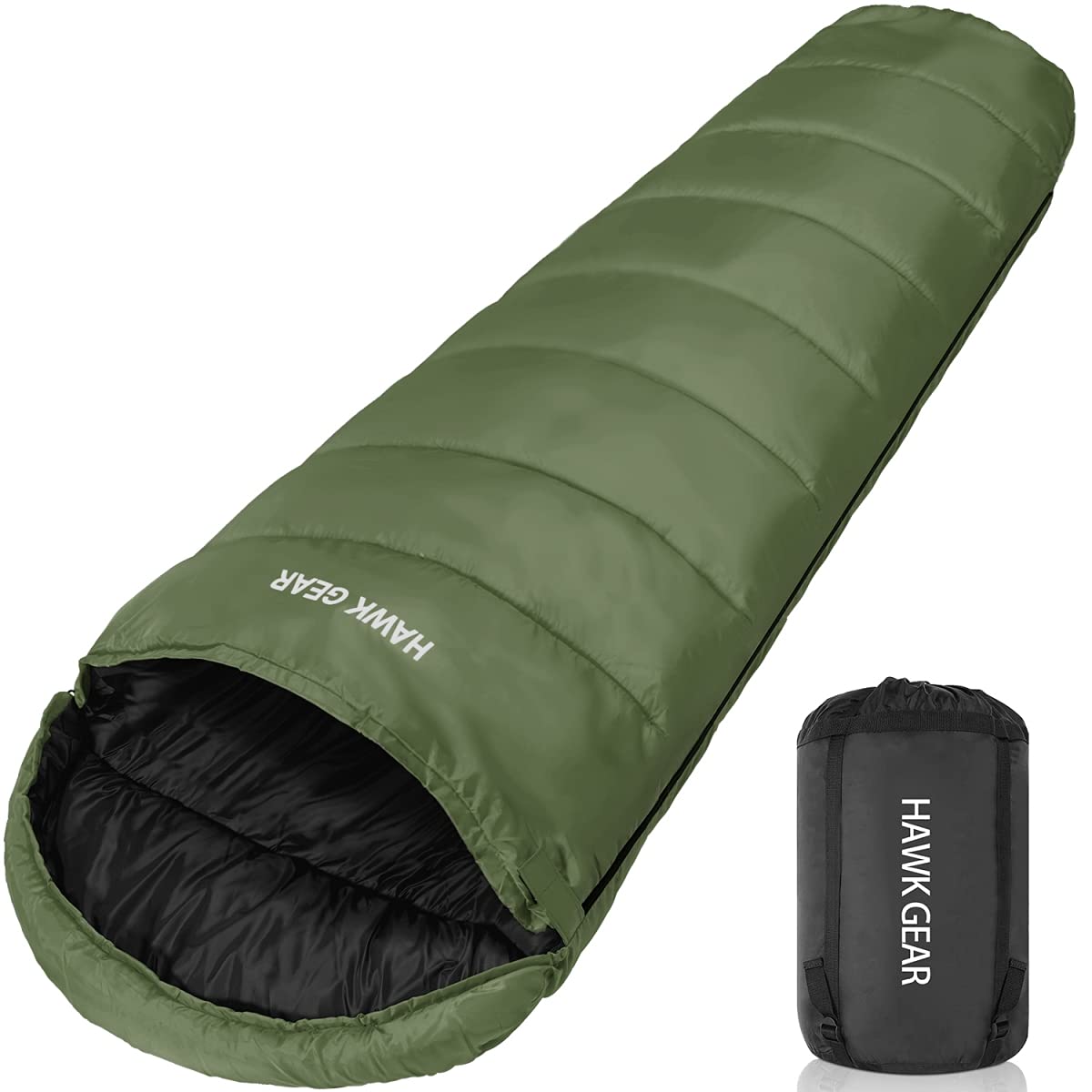 

Sleeping sleeping mummy degrees cold simple all seasons [HAWK GEAR] bag, bag, type, camping, outdoor, -15 resistant, waterproof, (khaki)
