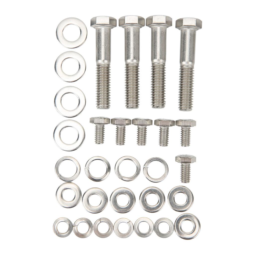 211pcs Engine Hex Bolt Kit Stainless Steel Long Lasting for SMALL BLOCK 265 283 305 327 350 400